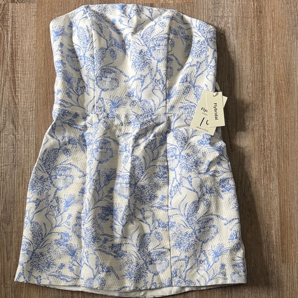 Floral Strapless Dress